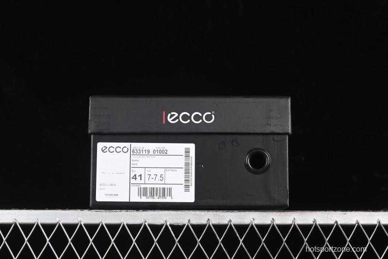 ECCO Street Light Series Autumn Platform Round Toe Versatile Casual White Sneakers 63311901002