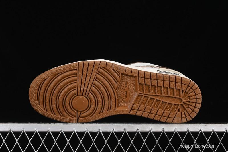 Nike Air Jordan 1 Low AJ1 Black Myth Wukong - Dark Monkey King Low Top Casual Sneakers - HF5753-221