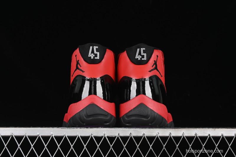 Nike Air Jordan 11 Retro High Top Basketball Shoes in Black/Red - CT8012-600