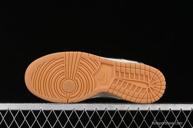 Nike SB Dunk Low Black 8 Collaboration - Beige Grey Black Gum Anniversary Custom Low-Top Casual Skate Shoes - CH6336-227