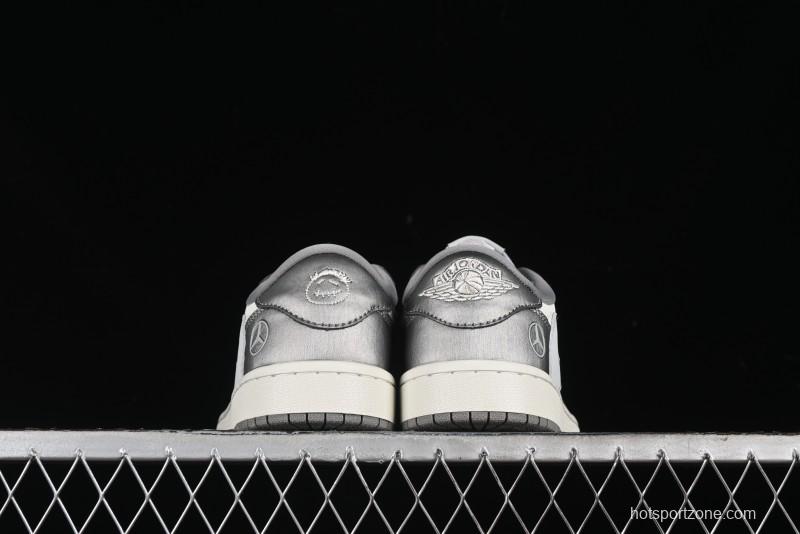 Nike Travis Scott x Fragment Design x Air Jordan 1 Low OG SP AJ1 Culture Casual Sneakers - AG3702-802