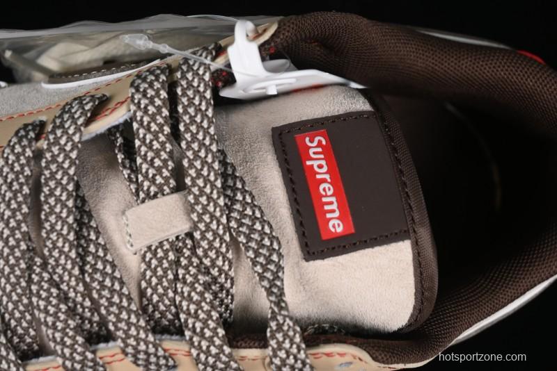 Nike SB Dunk Low SUP Collaboration - Distressed Black Swoosh Anniversary Custom Low-Top Skate Shoes - MM1089-021