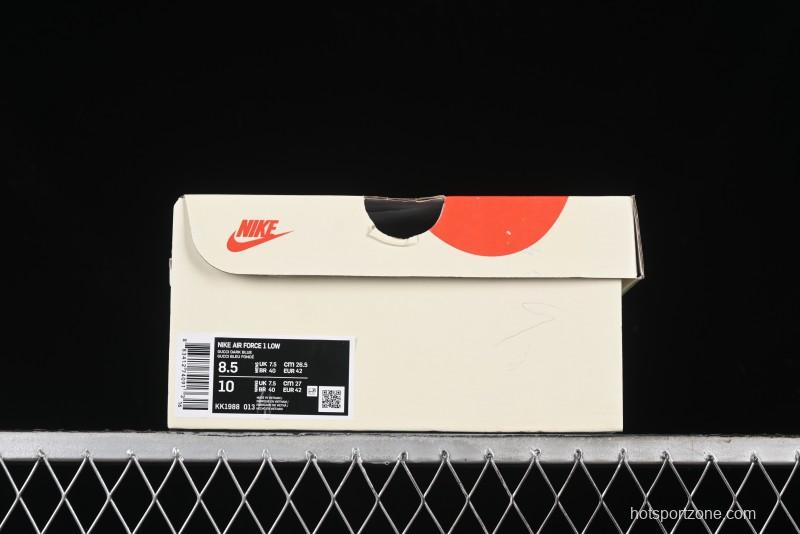 Nike Air Force 1 '07 Low Gucci Stone Island Collaboration - Off White Graphite Low-Top Casual Sneakers - KK1988-013