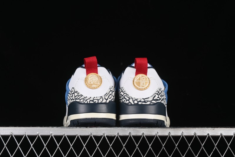 Nike Jordan Spizike Low AJ Hybrid Elements White Blue Culture Casual Sneakers - HM3712-164