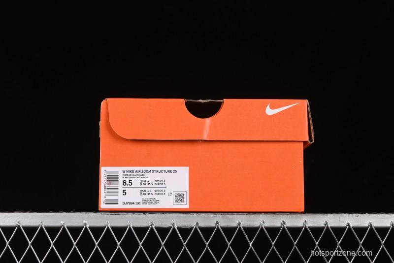 Nike Air Zoom Structure 25 Cushioned Anti-Slip Running Shoes - DJ7884-101