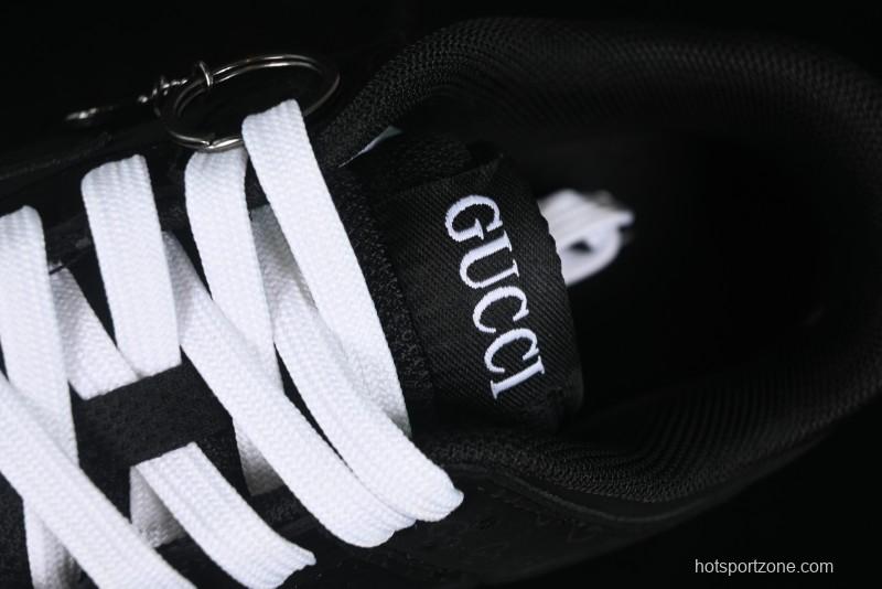 Nike SB Dunk Low Gucci Collaboration Dark Floral Pattern Anniversary Custom Low-Top Casual Sneakers - FC1688-140