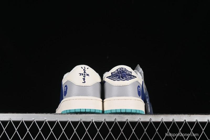 Nike Travis Scott x Fragment Design x Air Jordan 1 Low OG SP AJ1 Bape Collaboration - LJ5188-021