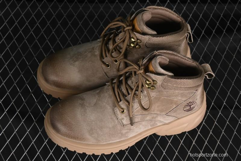 Timberland Outdoor Mid-Top Casual Chukka Boots with Premium Suede Leather and Anti-Odor Insole - TB10088KHAKI