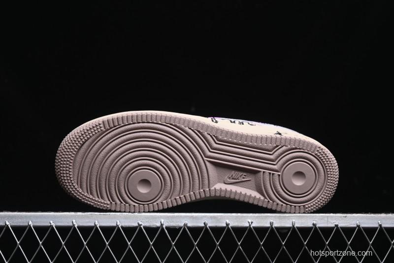 Nike Air Force 1 '07 Low Purple Taro Demon Casual Sneakers - ZB2121-301