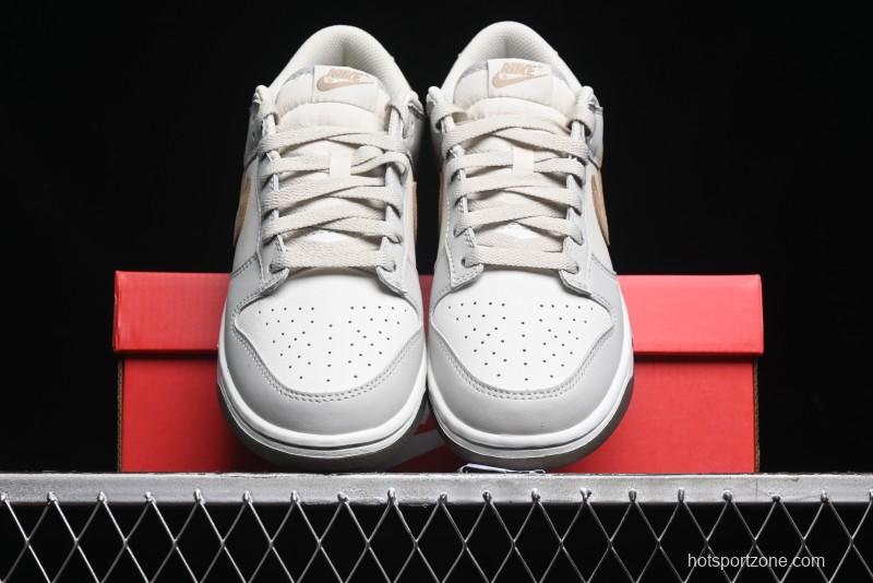 Nike Dunk Low SB Casual Sneakers in Phantom/Khaki - FJ4188-001