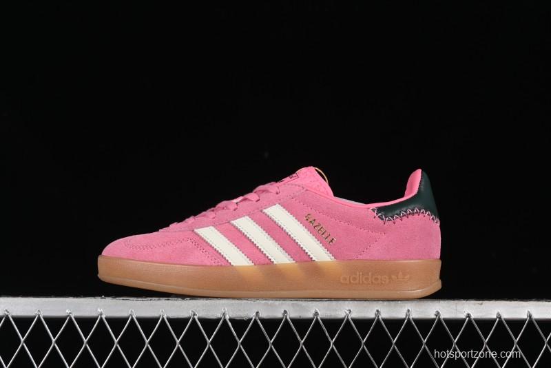 Adidas Originals Gazelle Indoor JI2014 Low-Top Sneakers with Thick Sole for Casual Wear Anti-Slip and Durable - JI2014