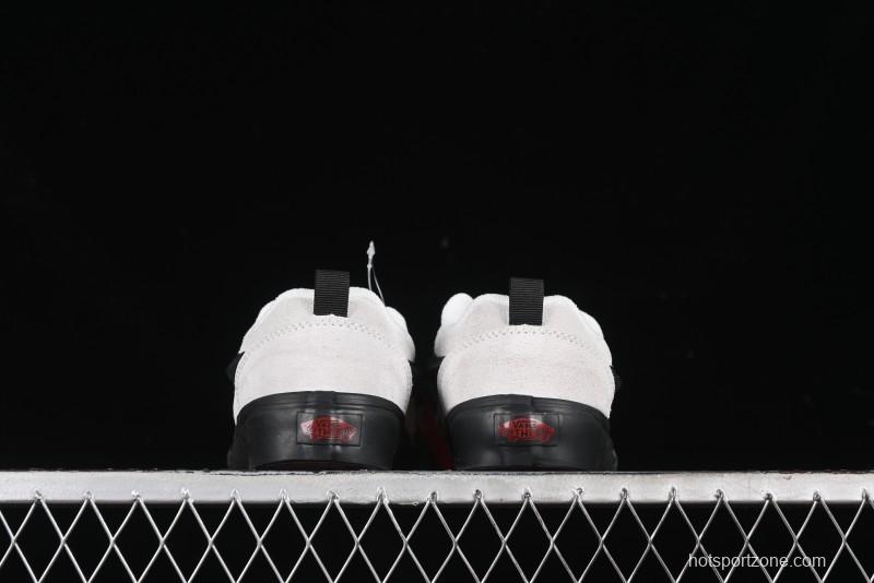 Vans Knu Skool Halloween White Black Low Top Retro Casual Vulcanized Slip On Shoes - VN0009QCSWE