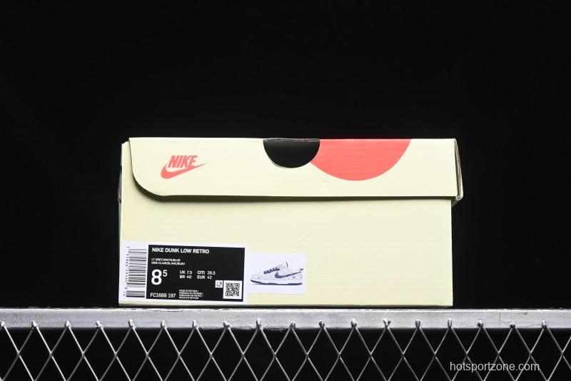Nike SB Dunk Low Stussy Anniversary Custom Low-Top Casual Skate Shoes - FC1688-197