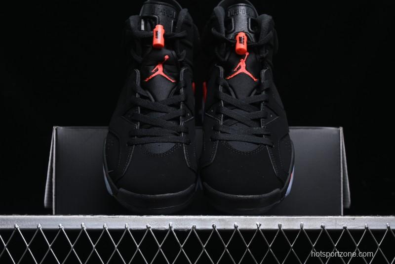 Nike Air Jordan 6 Retro Basketball Shoes with Infrared Design and 3M Reflective Details - 384664-060
