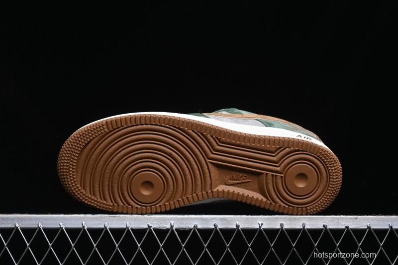 Nike Air Force 1 '07 Low UN Collaboration - Moss Green Low-Top Casual Sneakers - KK1988-022