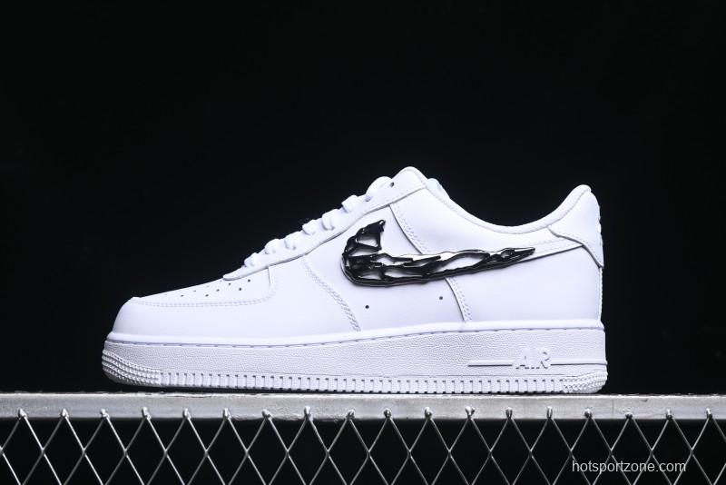 Nike Air Force 1 '07 Low Stussy Collaboration - Crystal Milk Coffee Low-Top Casual Sneakers - IF1686-101