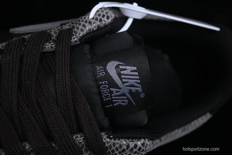 Nike Air Force 1 '07 Low Snake Year Themed Low-Top Casual Sneakers - HF2898-001
