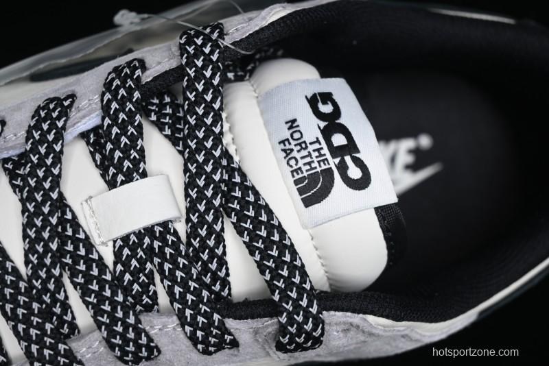 Nike SB Dunk Low The North Face Collaboration - Grey Black Double Swoosh Anniversary Custom Low-Top Casual Skate Shoes - XX3168-108