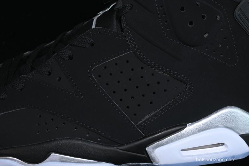 Nike Air Jordan 6 Retro Metallic Silver Basketball Shoes - DX2836-001