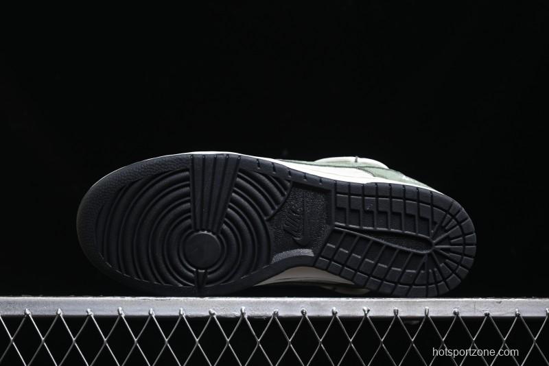 Nike SB Dunk Low Stussy Collaboration - Patina Green Lace-Up Anniversary Custom Low-Top Casual Skate Shoes - XS1186-105