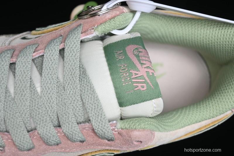 Nike Air Force 1 '07 Low Peach Trees Christmas Eve Limited Custom Casual Sneakers - CD1212-777