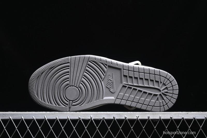 Nike Travis Scott x Fragment Design x Air Jordan 1 Low OG SP AJ1 Dior Collaboration - Splatter Lace-Up Low-Top Casual Sneakers DM9288-002