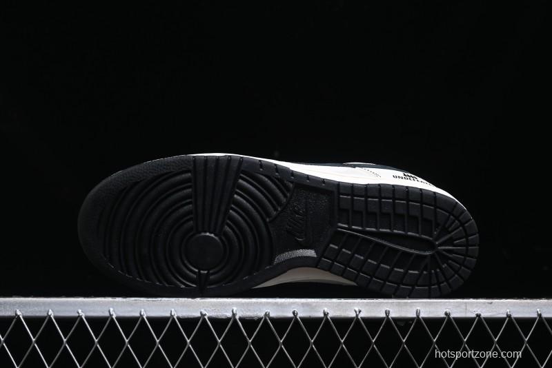 Nike SB Dunk Low UN Collaboration - Beige Black Line Black Sole Anniversary Custom Low-Top Casual Skate Shoes - BB7518-004