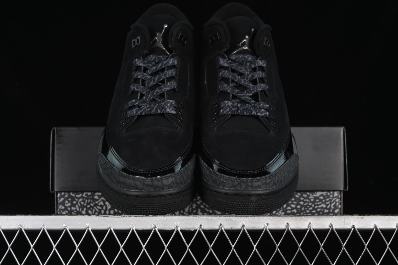 Nike Air Jordan 3 Retro Basketball Shoes Midnight Black - CT8532-001