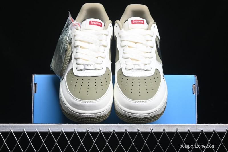 Nike Air Force 1 '07 Low Supreme Casual Sneakers in Military Green - CH6336-508