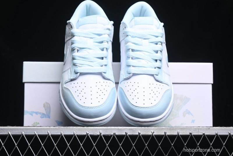 Nike Dunk Low Year of the Dragon Limited Edition Imperial Blue and White Porcelain Low-Top Casual Sneakers - DV0833-104