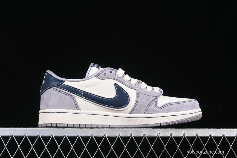 Nike Travis Scott x Fragment Design x Air Jordan 1 Low OG SP AJ1 Supreme Collaboration Sneakers - DM9288-006