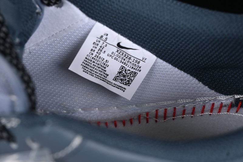 Nike Air Force 1 '07 Low Stussy Collaboration Bright Blue Black Swoosh Low-Top Casual Sneakers - XZ3328-198