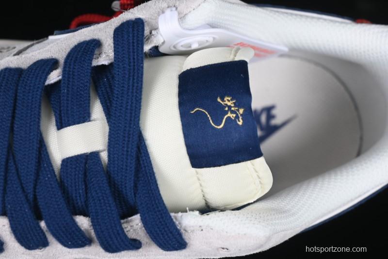 Nike Air Force 1 '07 Low Year of the Snake Limited Edition Grey Blue Red Pig Leather Low-Top Casual Sneakers - XZ2025-666