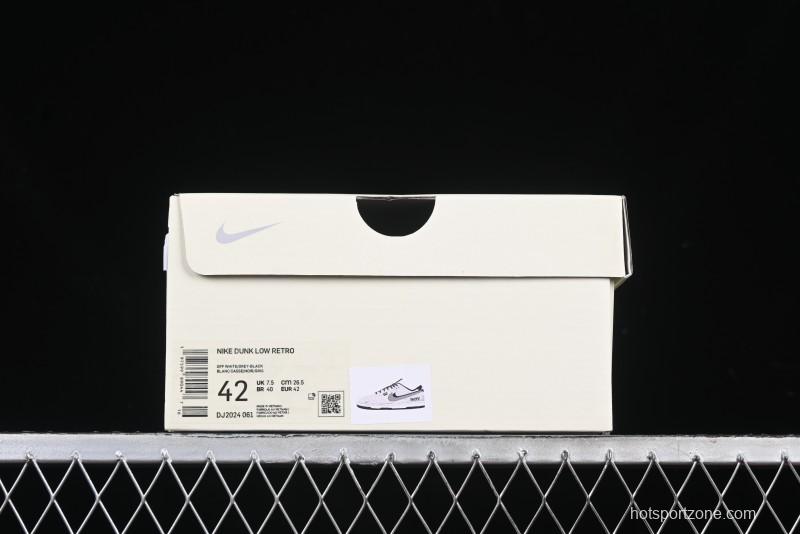 Nike SB Dunk Low Stussy Collaboration Grey Pig Suede Anniversary Custom Low-Top Casual Skate Shoes - DJ2024-061