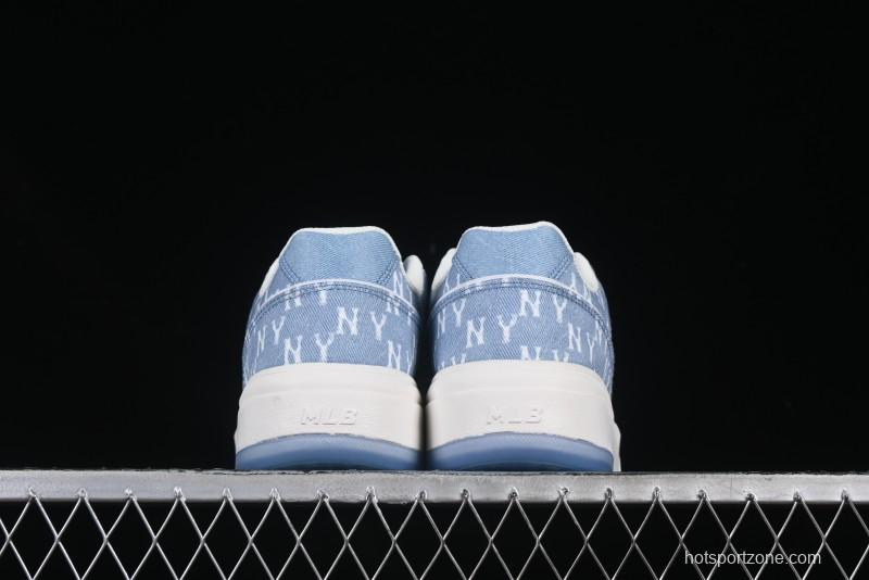 New York Yankees Chunky Liner Mid Denim Monogram Sandals with Thick Sole - 3ASXS015N50BLS