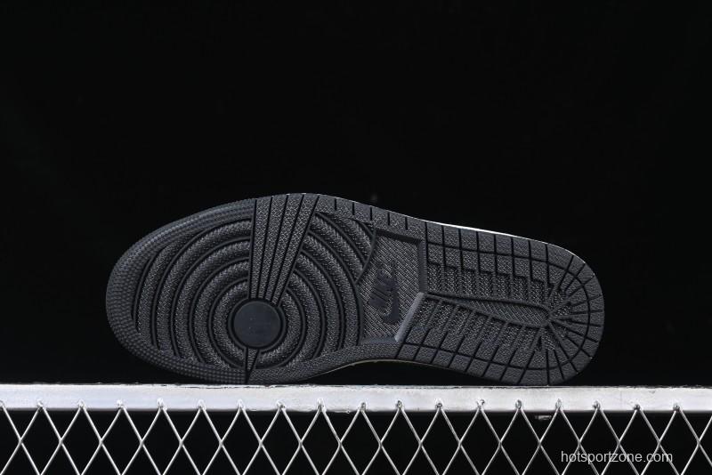 Nike Travis Scott x Fragment Design x Air Jordan 1 Low OG SP AJ1 Stussy Collaboration - Black Green - AG3702-805