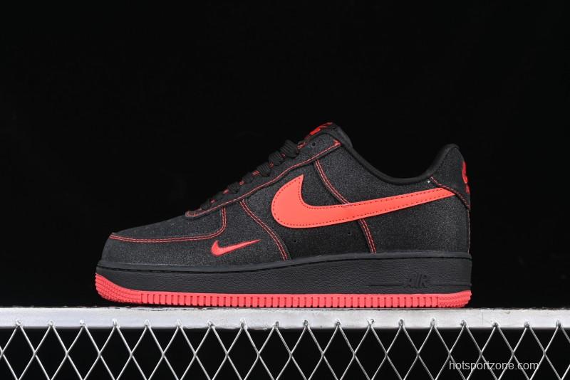 Nike Air Force 1 '07 Low Casual Sneakers in Heartbeat Orange with Full-Length Air Cushion - DF0188-015