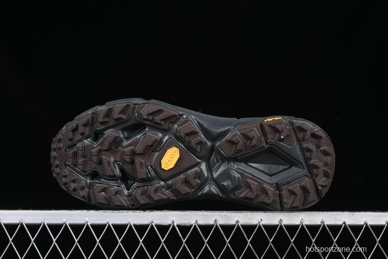 HOKA ONE ONE Satisfy Running Mafate Trail Low-Cut Cushioned Outdoor Hiking Shoes - 1157050 COFF