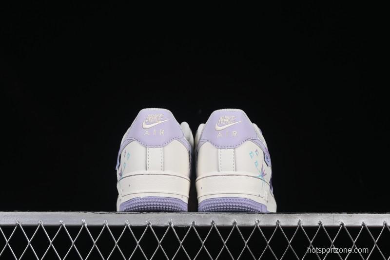 Nike Air Force 1'07 Low Casual Sneakers Purple Butterfly - FB1839-213
