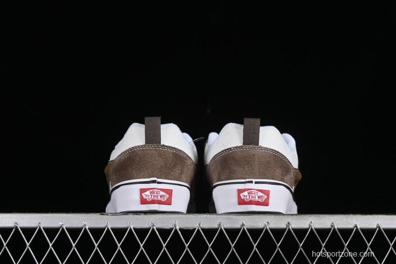 Vans Classics Knu Skool Coffee White Brown Slip-On Shoes - VN0009SAK330