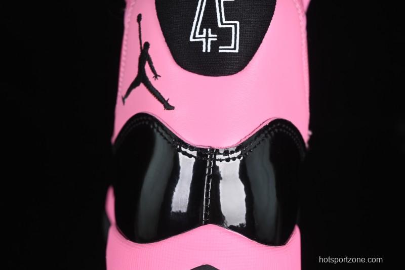 Nike Air Jordan 11 Retro High Top Basketball Shoes in Black Pink - CT8012-500