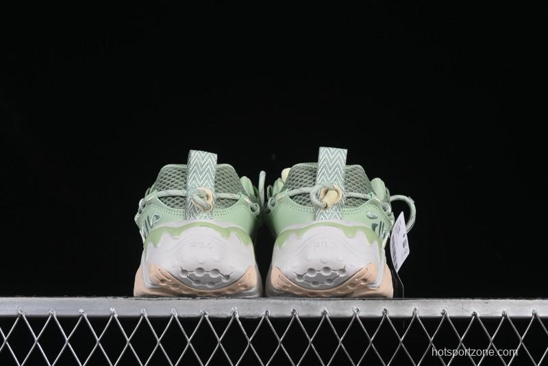 Fila Fusion Retro Mars Running Shoes with Lace-Up Design and Cushioned Sole - F12W422103FMB