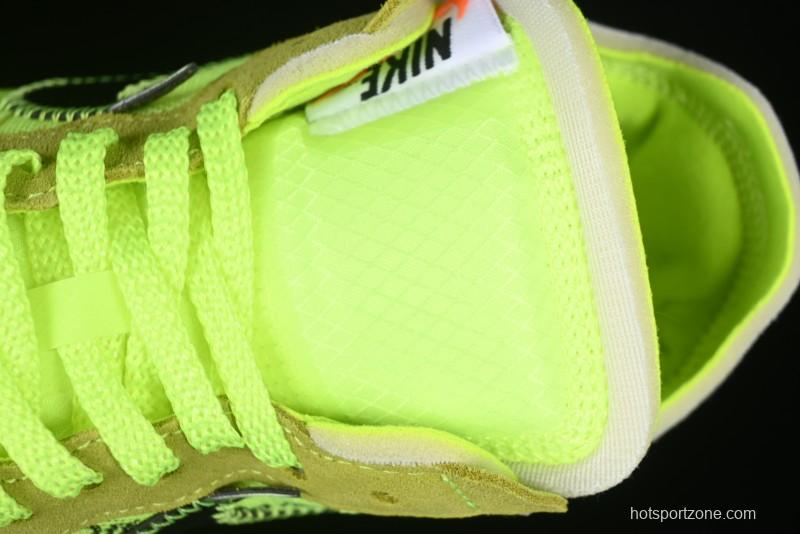 Nike Off White x Air Force 1 Low OW Collaboration Transparent Yellow Sneakers - AO4606-700