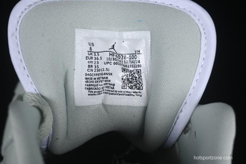 Nike Air Jordan 1 Low AJ1 Amber Green Low-Top Casual Sneakers - HF4078-100