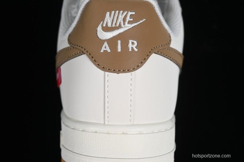 Supreme x Nike Air Force 1 '07 Low Skateboarding Shoes - Coffee Brown - HD1968-019