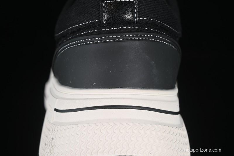 Shoot Brand Resonance Black Plum Retro Comfort Leather Anti-Slip Elevated Low-Top Casual Skate Shoes - AJD4