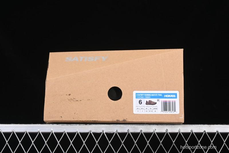 HOKA ONE ONE Satisfy Running Mafate Trail Low-Cut Cushioned Outdoor Hiking Shoes - 1157050 RBBR