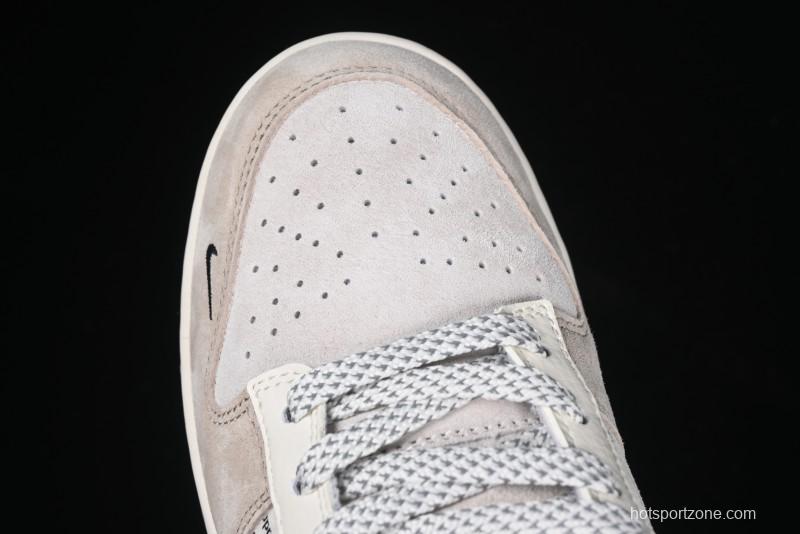 Nike SB Dunk Low Supreme Collaboration - Beige Brown Anniversary High-End Custom Low-Top Casual Skate Shoes - XS1086-003