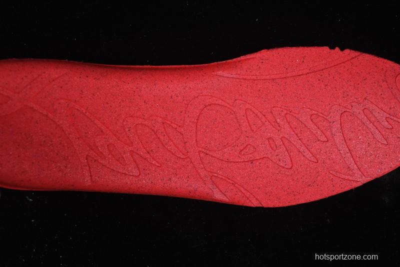 Christian Louboutin Funnyto Flat Comfortable Fashion Low-Top Sneakers in White Yellow Red - X.D4