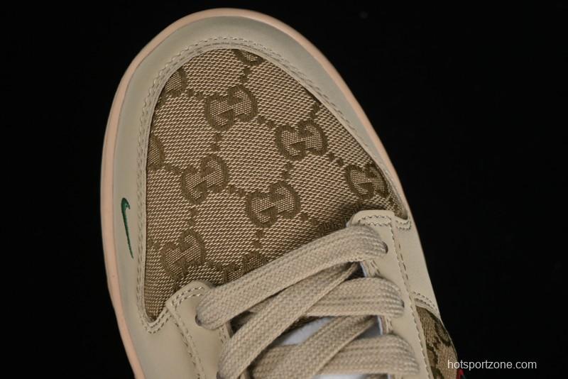 Nike SB Dunk Low Gucci Collaboration - Anniversary High-End Customized Low-Top Casual Sneakers - DQ1098-357
